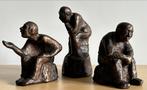 Bronzen beeldengroep LONI KREUDER beelden brons gemerkt, Verzenden, Zo goed als nieuw, Mens