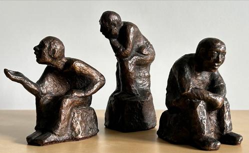 Bronzen beeldengroep LONI KREUDER beelden brons gemerkt, Verzamelen, Beelden en Beeldjes, Zo goed als nieuw, Mens, Verzenden