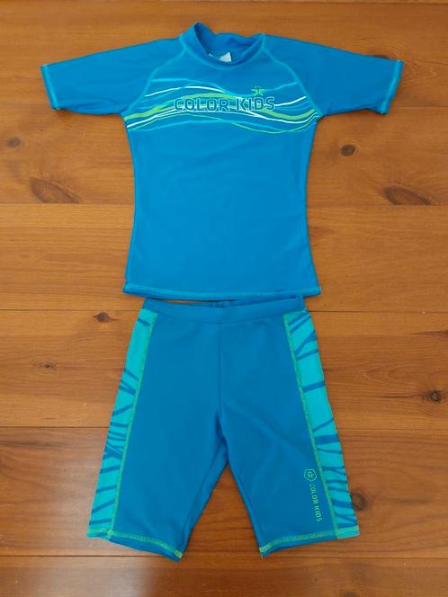 Color kids strandshirt, broekje, blauw maat 110-116 size 8, Kinderen en Baby's, Kinderkleding | Kinder-zwemkleding, Zo goed als nieuw