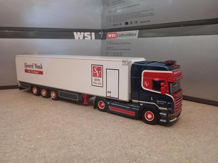 Scania R koeloplegger Sjoerd Vonk WSI, Hobby en Vrije tijd, Modelauto's | 1:50, Zo goed als nieuw, Bus of Vrachtwagen, Ophalen of Verzenden