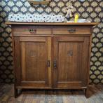 Mooie antieke/vintage eikenhouten commode/dressoir, Ophalen