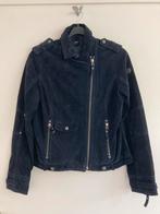 Gipsy blauw suède leren jasje maat L, Ophalen of Verzenden, Zo goed als nieuw, Maat 38/40 (M), Blauw