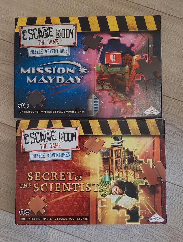 Escape Rooms puzzle adventure, Hobby en Vrije tijd, Gezelschapsspellen | Bordspellen, Gebruikt, Een of twee spelers, Ophalen of Verzenden
