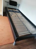 Bed extra lang, Huis en Inrichting, Slaapkamer | Bedden, Ophalen, 90 cm, Eenpersoons, Zwart
