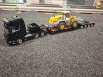 Scania Martijn Kuipers met dieplader en loader, Hobby en Vrije tijd, Modelauto's | 1:50, Verzenden, Bus of Vrachtwagen