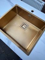 Gouden RVS Teka spoelbak, Ophalen, Overige kleuren, 50 tot 100 cm, Zo goed als nieuw