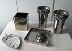 Diversen zilverkleurige accessoires- potten, Ophalen of Verzenden, Overige kleuren, Minder dan 50 cm