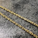 14k gouden koningsketting schakel ketting 65 cm