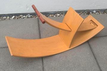 Vintage hobbelpaard beukenhout Wolfgang Rebentish Stokke beschikbaar voor biedingen