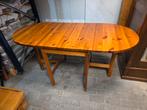 Degelijke masive grenen uitklapbare tafel, Huis en Inrichting, Tafels | Eettafels, Gebruikt, 150 tot 200 cm, Rechthoekig, 50 tot 100 cm