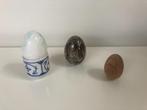 B241 Verschillende eieren marmer aardewerk hout EI, Ophalen of Verzenden