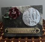 Lourdes … Maria met Bernadette,mooie zware standaard, Antiek en Kunst, Antiek | Religie, Ophalen of Verzenden