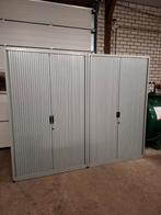2 Roldeurkasten 195x120x47 met legplanken, Gebruikt, 100 tot 150 cm, Ophalen of Verzenden, Met slot