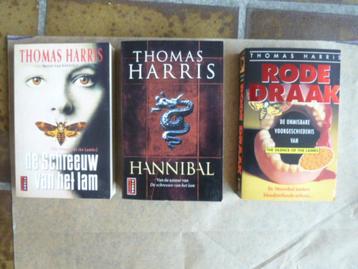 Thomas Harris -De rode draak, Hannibal, De schreeuw v.h. lam beschikbaar voor biedingen