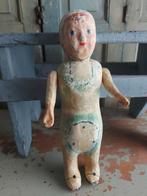 Antieke Franse poupard pop, Papier-mache 1900's ,30 cm, Antiek en Kunst, Antiek | Speelgoed, Ophalen of Verzenden