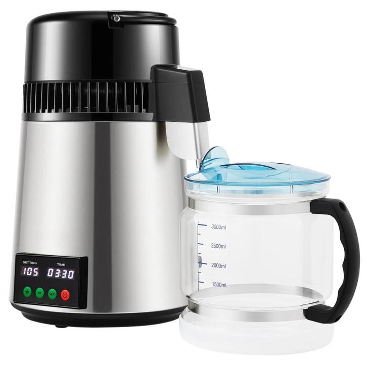 Waterdestilleerder 4L - Destilleerder Temperatuur & Timer, Sport en Fitness, Gezondheidsproducten en Wellness, Nieuw, Overige typen