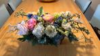 Zijde en kunstbloemen prachtig bloemstuk, Ophalen, Zo goed als nieuw
