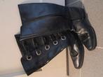 Leder laarsen, Kleding | Dames, Grote Maten, Ophalen of Verzenden, Zo goed als nieuw, Zwart, Broek of Spijkerbroek