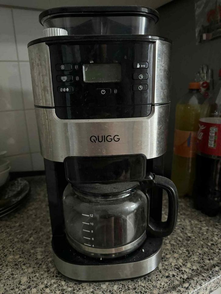 Quigg Koffiemachine - Gebruikt, Witgoed en Apparatuur, Koffiezetapparaten, Gebruikt, Gemalen koffie, Koffiemachine, 10 kopjes of meer