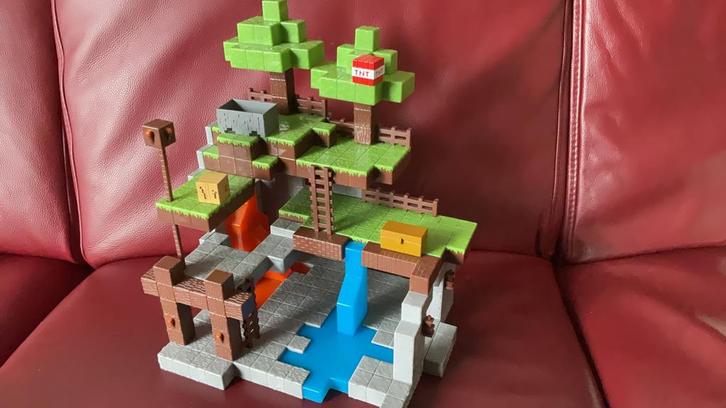 Minecraft Nano Scene Overworld Speelset.   Ophalen, Kinderen en Baby's, Speelgoed | Overig, Zo goed als nieuw, Jongen of Meisje