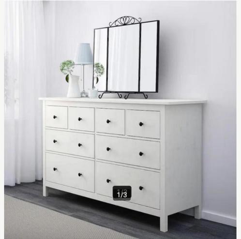 Ikea Hemnes ladekast/commode wit 9 laden, Kinderen en Baby's, Kinderkamer | Commodes en Kasten, Gebruikt, 90 tot 105 cm, 100 cm of meer