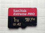 Sandisk Extreme Pro 1TB microSDXC + adapter, 1 TB of meer, Gebruikt, Smartphone, Ophalen of Verzenden