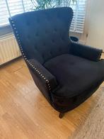 Mooie zwarte fauteuil, Ophalen of Verzenden, Zo goed als nieuw, 75 tot 100 cm, 50 tot 75 cm