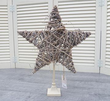 rotan ster 'Dijk Natural Collections' + metalen standaard... beschikbaar voor biedingen