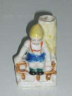 Japans Solifleur Porselein Bloemenvaasje Meisje op Hek, Ophalen