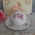 Brocante gave botervloot met roosjes NR 2, Ophalen of Verzenden