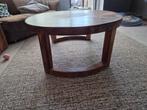 houten salontafel, Huis en Inrichting, Tafels | Salontafels, Ophalen, Gebruikt, Rond, 100 tot 150 cm