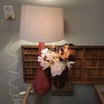 Zaalberg Holland keramiek lamp roze/rood, Gebruikt, Vintage, Ophalen of Verzenden, 50 cm of meer