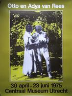 Otto en Adya van Rees poster Centraal Museum Utrecht 1975, Ophalen, Rechthoekig Staand, Zo goed als nieuw, A1 t/m A3