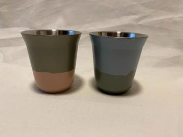Design Set van 2 Nespresso Pixie Linizio Espresso kopjes gem beschikbaar voor biedingen