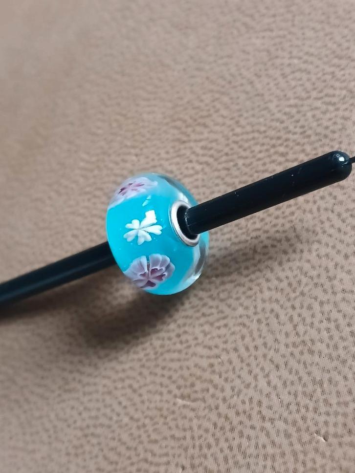 Trollbeads Sakura Bloesem, Sieraden, Tassen en Uiterlijk, Bedels, Nieuw, Trollbeads, Zilver, 1 bedel, Ophalen of Verzenden