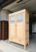 Antieke brocante grenen Art Deco meidenkast vintage kast, Ophalen of Verzenden