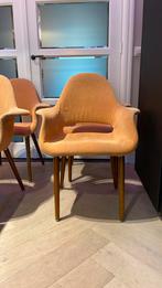 Charles en Ray Eames eetkamer stoelen organic gestoffeerd., Huis en Inrichting, Stoelen, Vier, Gebruikt, Stof, Ophalen of Verzenden