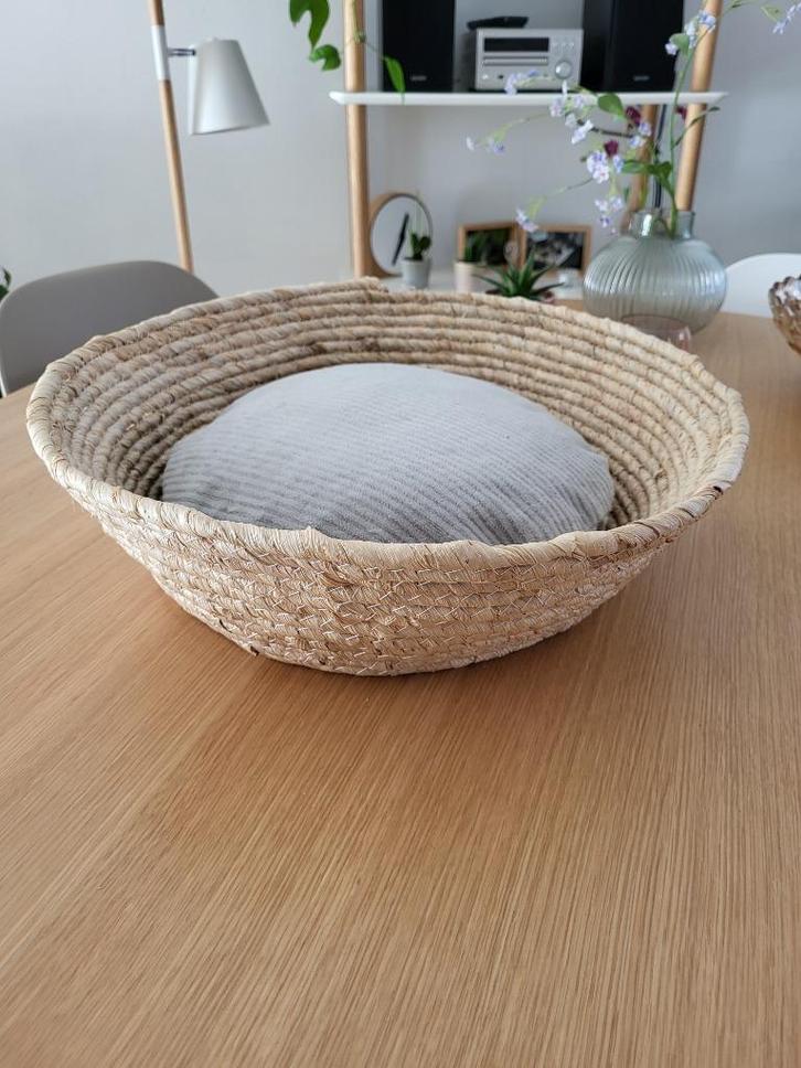 Kattenmand zeegras 'Happy George' met mintgroen kussentje, Dieren en Toebehoren, Kattenmanden, Zo goed als nieuw, Ophalen of Verzenden