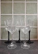 Luminarc vintage wijnglazen 5 stuks, Antiek en Kunst, Antiek | Glas en Kristal, Ophalen of Verzenden