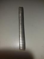 METALEN ELASTISCHE HORLOGEBAND LENGTE 13 1/2, Ophalen of Verzenden, Zo goed als nieuw, Zilver, Android