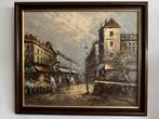 Kunstenaar v.e. Impressionistisch plaatje ‘ Parijs’ 70, Antiek en Kunst, Kunst | Schilderijen | Klassiek, Ophalen