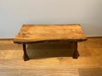 XL Vintage Brutalistische Boomstam Tafel, Huis en Inrichting, Minder dan 55 cm, Ophalen of Verzenden, Zo goed als nieuw, Rechthoekig