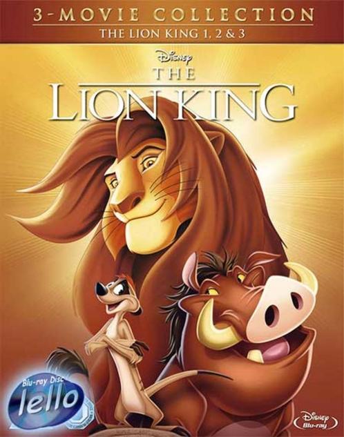 Blu-ray: Disney's The Lion King Trilogy, 3-BD Box, UK2 NLO/G, Cd's en Dvd's, Blu-ray, Nieuw in verpakking, Tekenfilms en Animatie