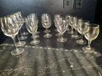 Glazen op voet, Verzamelen, Glas en Borrelglaasjes, Ophalen, Gebruikt