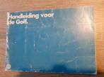 Handleiding VW Golf 1978, Ophalen of Verzenden