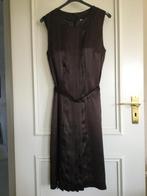 Dames jurk van zijde, Kleding | Dames, Jurken, Maat 38/40 (M), Bruin, St Emile, Ophalen of Verzenden
