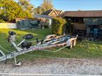 Boottrailer, kanteltrailer, kenteken, elek lier, Ophalen, Gebruikt, 1500 tot 3000 kg, 6 tot 9 meter