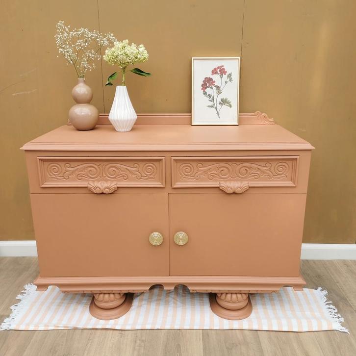 Dressoir Iron Clay, Huis en Inrichting, Kasten | Dressoirs, Gebruikt, 25 tot 50 cm, Met lade(s), Met deur(en), Met plank(en), Ophalen