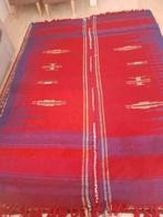 Handgemaakte wollen loper/tafelkleed, Huis en Inrichting, Stoffering | Tapijten en Kleden, 100 tot 150 cm, Vintage, Nieuw, Ophalen of Verzenden