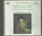 Bach - Clavierbuchlein Wilhelm Friedemann, Ophalen of Verzenden, Barok, Zo goed als nieuw